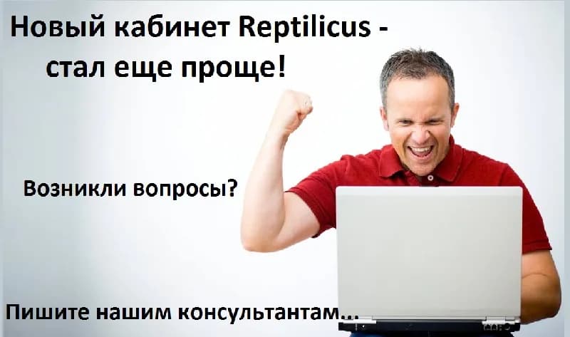 Как пользоваться новым кабинетом Reptilicus